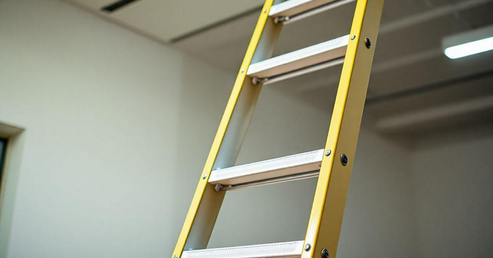 Escada de Fibra 8 Degraus: Seguran&ccedil;a e Praticidade