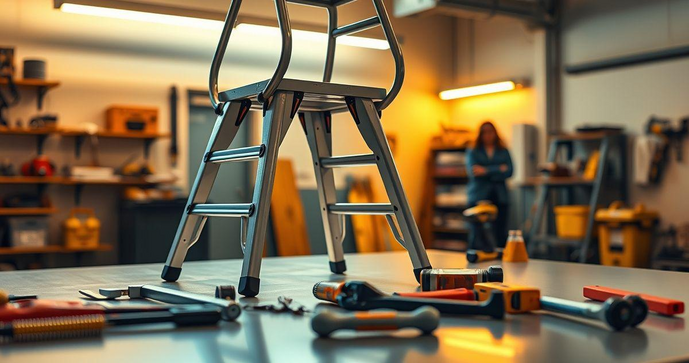 Escada Articulada com Plataforma: Praticidade e Seguran&ccedil;a