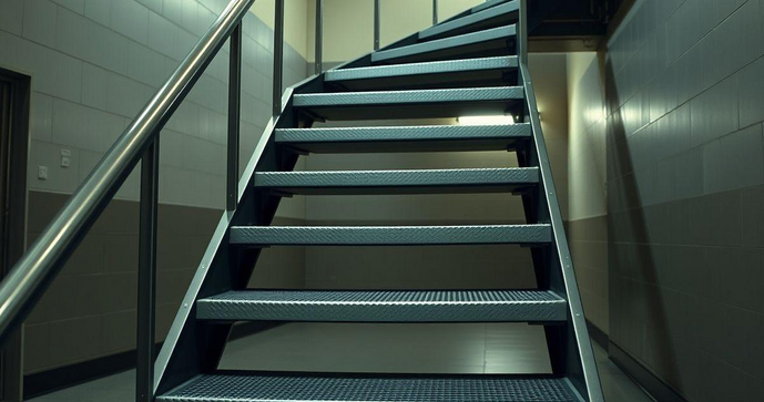 Escada De A&ccedil;o 7 Degraus: Praticidade e Seguran&ccedil;a