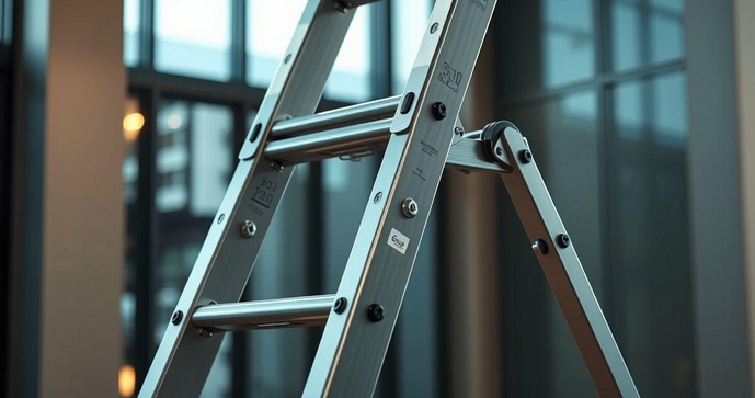 Escada de Alum&iacute;nio Articulada 20 Degraus