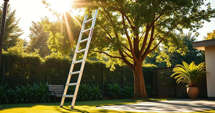 Escada de fibra de 7 metros: seguran&ccedil;a e versatilidade para suas necessidades de acesso