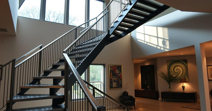 Escadas de A&ccedil;o para Resid&ecirc;ncia: Beleza e Durabilidade