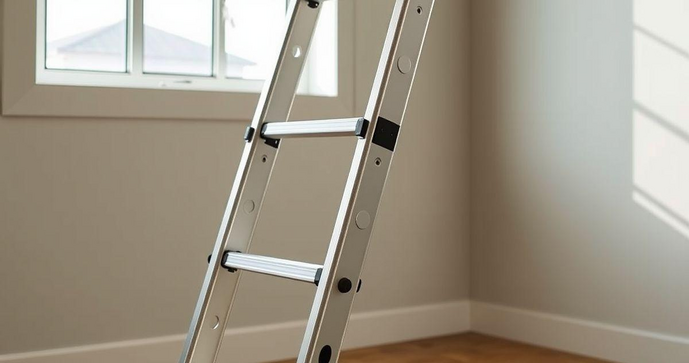 Escada articulada 18 degraus &eacute; a solu&ccedil;&atilde;o ideal para seguran&ccedil;a e versatilidade em sua casa