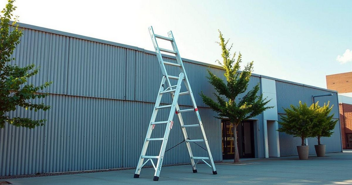 Escada de fibra de 7 metros: descubra suas vantagens e aplica&ccedil;&otilde;es pr&aacute;ticas
