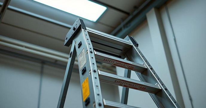 Escada de fibra de abrir: seguran&ccedil;a e efici&ecirc;ncia