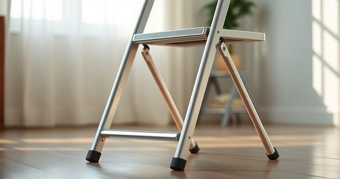 Escada 2 Degraus Alum&iacute;nio Dobr&aacute;vel: Vantagens e Escolhas Ideais