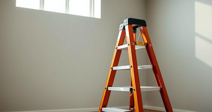 Escada de fibra 7 degraus: Durabilidade e Seguran&ccedil;a para Todos os Ambientes