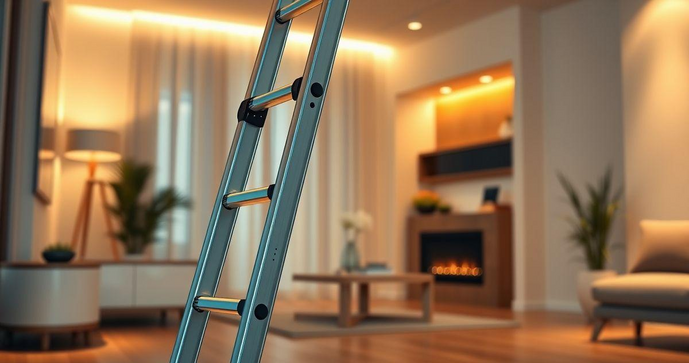 Escada dobr&aacute;vel 3 metros &eacute; a solu&ccedil;&atilde;o ideal para seguran&ccedil;a e praticidade em sua casa