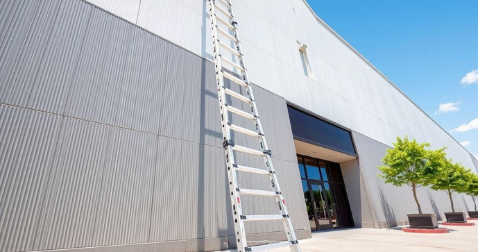 Escada de Alum&iacute;nio Extensiva de 9 Metros: A Solu&ccedil;&atilde;o Ideal para Acessos Altos e Seguros