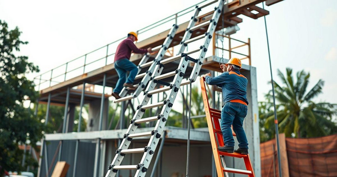 Escada de fibra de 12m pre&ccedil;o e vantagens para seu projeto