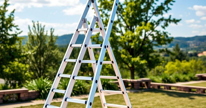 Escada de fibra de vidro 20 degraus para seguran&ccedil;a e durabilidade