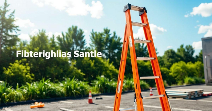 Escada de fibra de vidro 7 metros: Seguran&ccedil;a e Versatilidade para Seu Trabalho