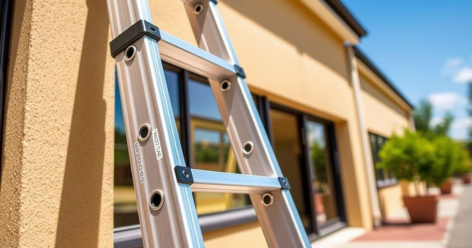 Escada extensiva 6 metros fibra é a solução ideal para seu projeto