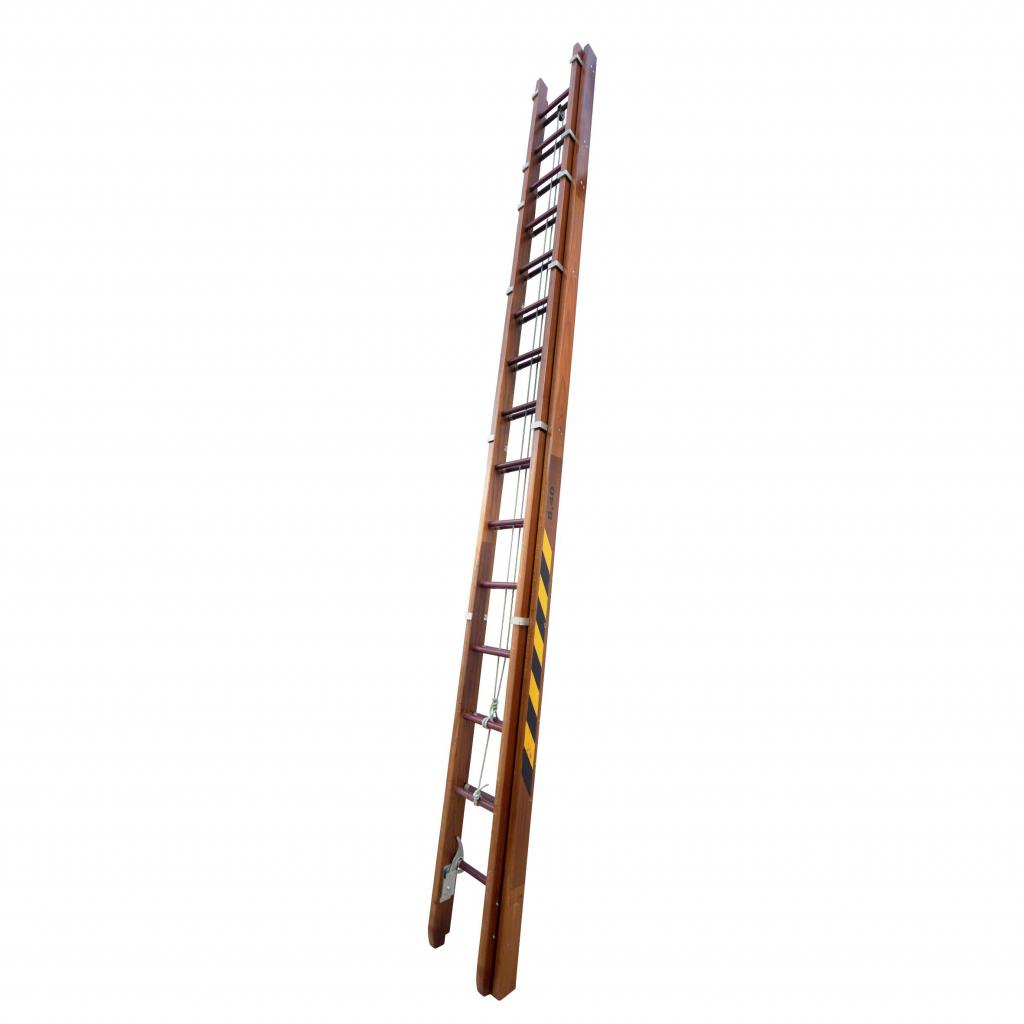 escada extensível madeira
