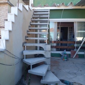 escada de concreto pré moldado